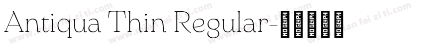 Antiqua Thin Regular字体转换